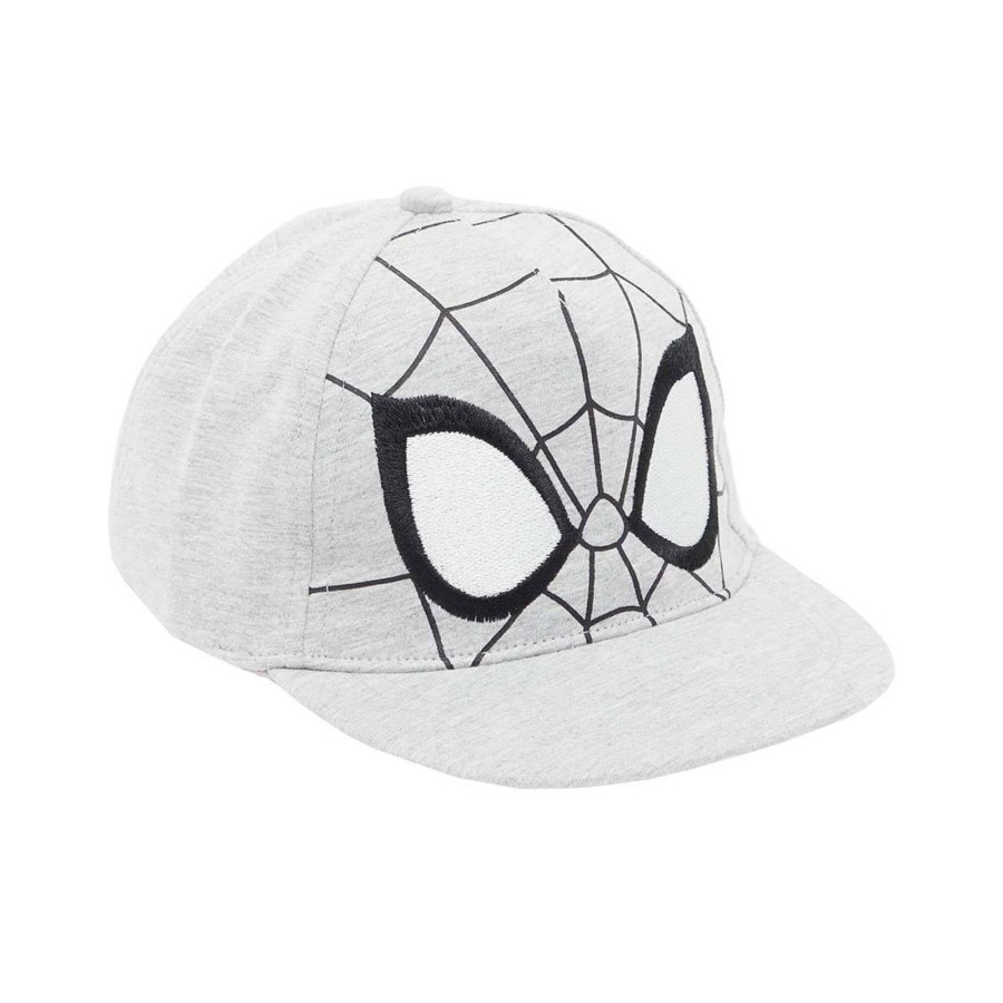 Yttertoy Og Sko Name It | Name It Alfo Spideman Caps, Light Grey Melange