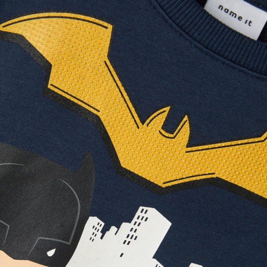 Barneklaer Name It | Name It Janiel Batman Sweatshirt Til Barn, Dark Sapphire