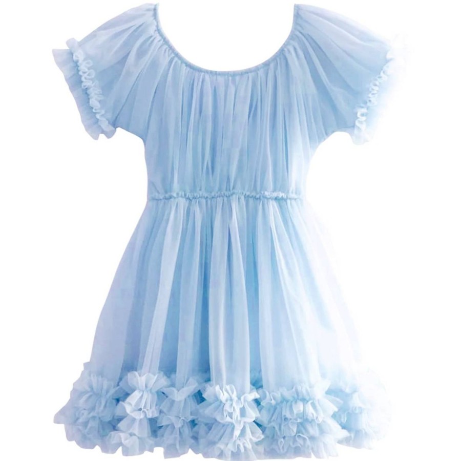 Barneklaer Dolly | Dolly Frilly Tyllkjole Til Barn, Light Blue