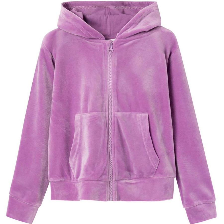 Barneklaer Name It | Name It Laralone Zip-Jakke Til Barn, Violet Tulle