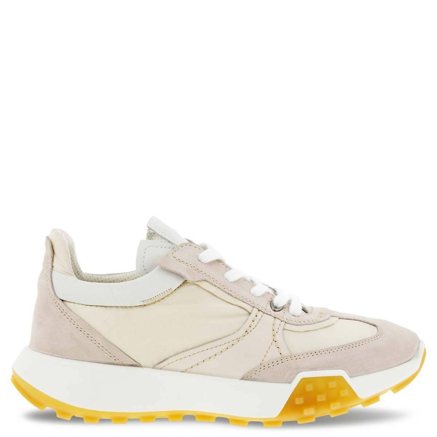 Yttertoy Og Sko Ecco | Ecco Retro Sneakers Til Dame, Limestone/White