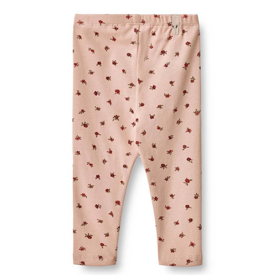 Barneklaer Wheat | Wheat Jules Jersey Leggings Til Baby, Pink Sand Flowers