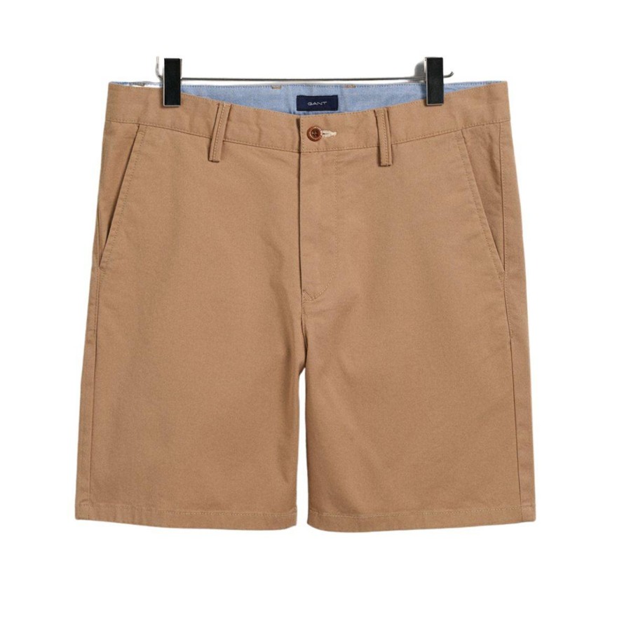 Barneklaer Gant | Gant Chinos Shorts Til Barn Og Ungdom, Dark Khaki