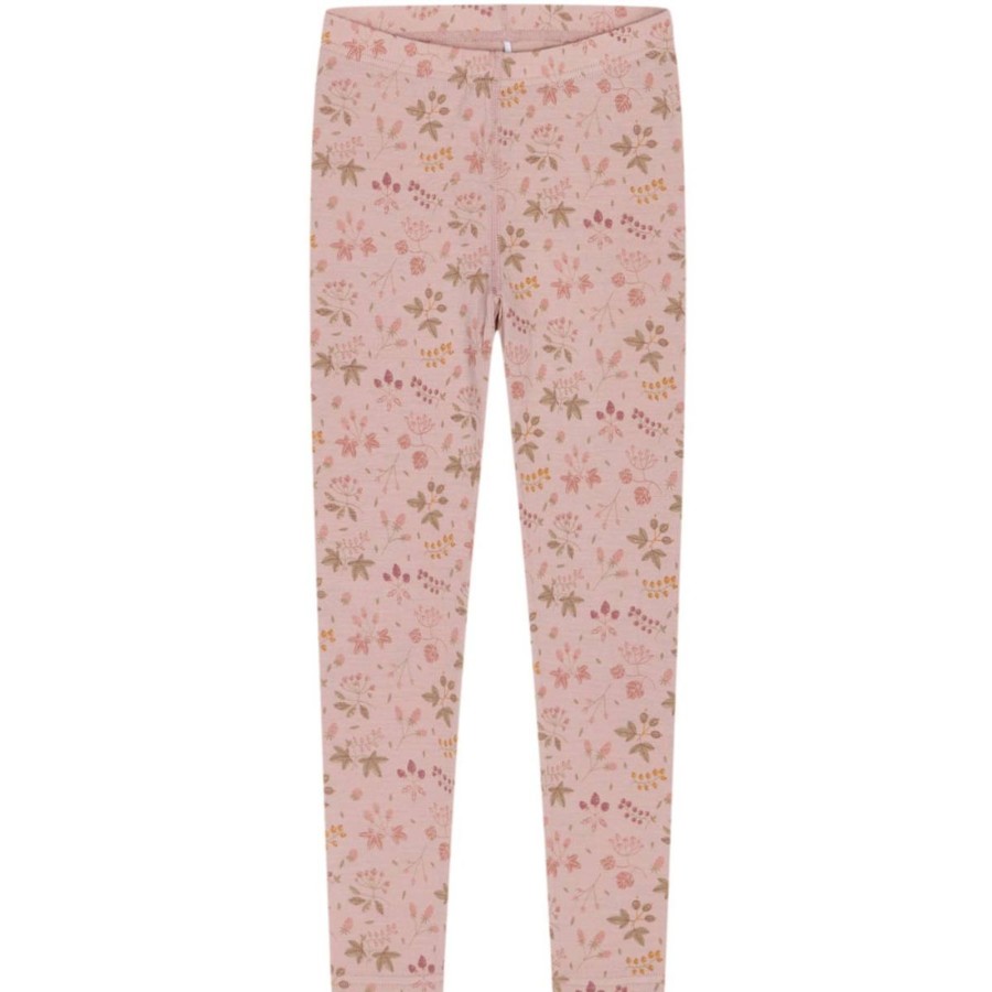 Ull/Superundertoy Hust&Claire ull | Hust & Claire Leggings Til Barn I Ull/Silke, Shade Rose