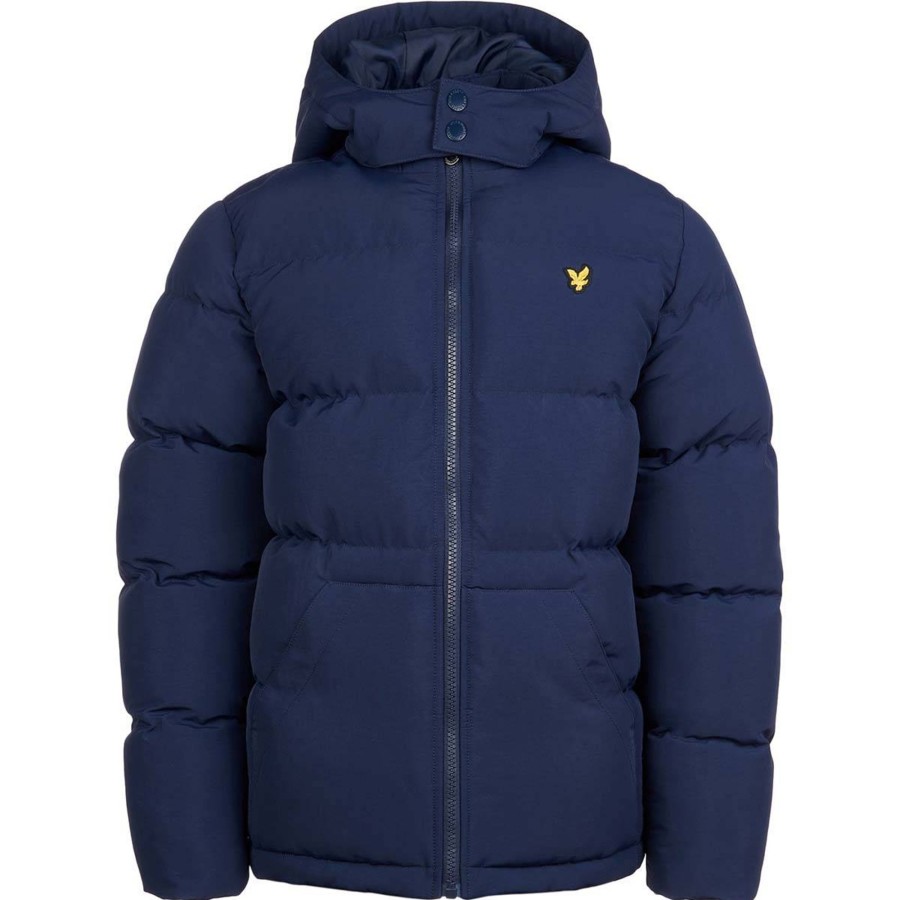 Yttertoy Og Sko Lyle & Scott | Lyle & Scott Patch Pocket Pufferjakke, Navy Blazer