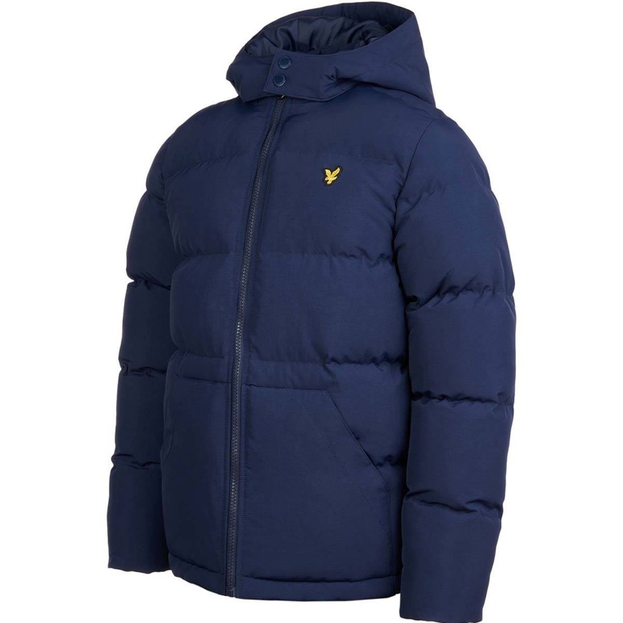 Yttertoy Og Sko Lyle & Scott | Lyle & Scott Patch Pocket Pufferjakke, Navy Blazer