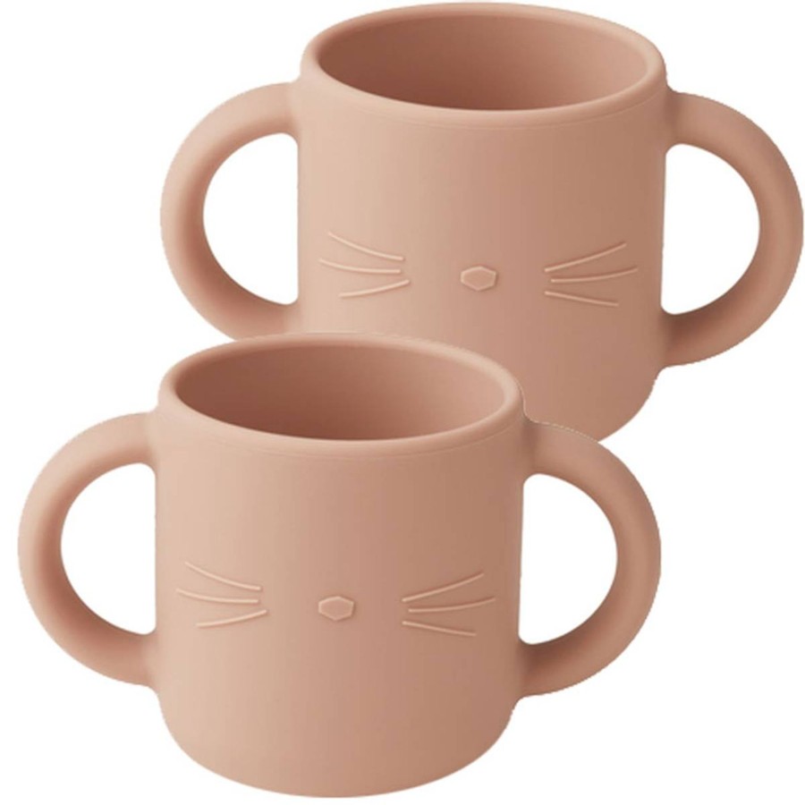 Skole Og Barnehage Liewood | Liewood Gene Cup 2-Pack Cat, Rose