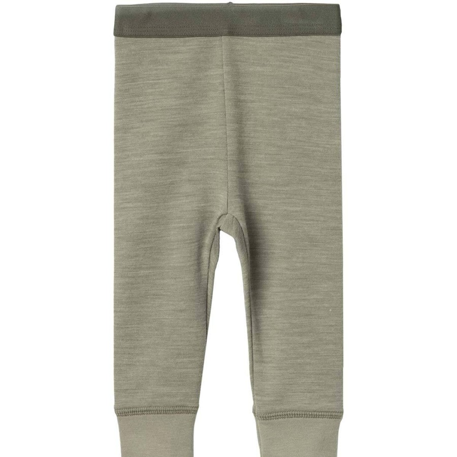 Ull/Superundertoy Name It | Name It Wuppo Leggings I Ull/Bomull Smabarn, Vetiver