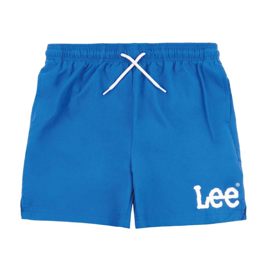 Barneklaer Lee | Lee Wobbly Graphic Badeshorts Til Barn, Galaxy Blue