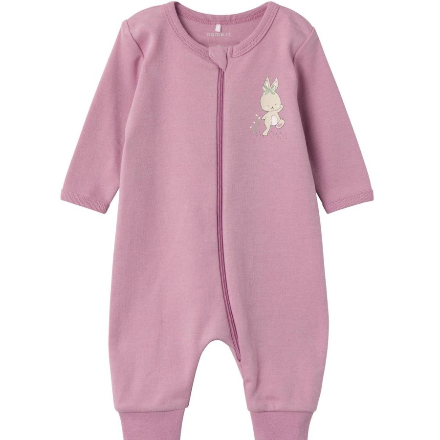 Barneklaer Name It | Name It Pyjamas/Heldress Med Kanin, Orchid Haze