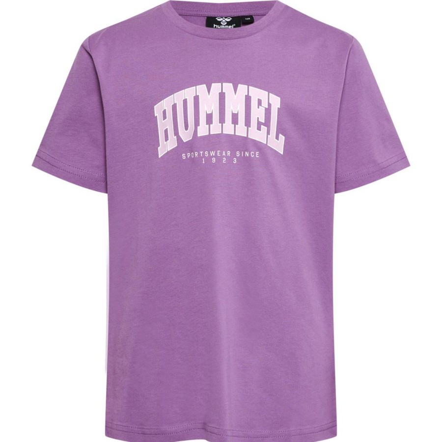 Barneklaer Hummel | Hummel Fast T-Skjorte Til Barn, Argyle Purple