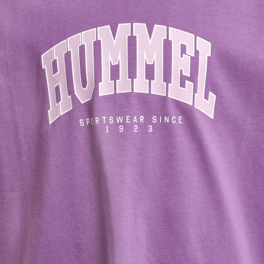 Barneklaer Hummel | Hummel Fast T-Skjorte Til Barn, Argyle Purple