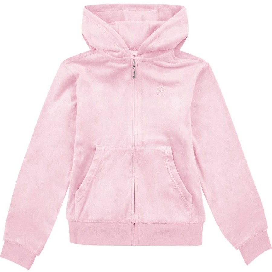 Barneklaer Juicy Couture | Juicy Couture Velour Hettejakke Til Barn, Pink Nectar