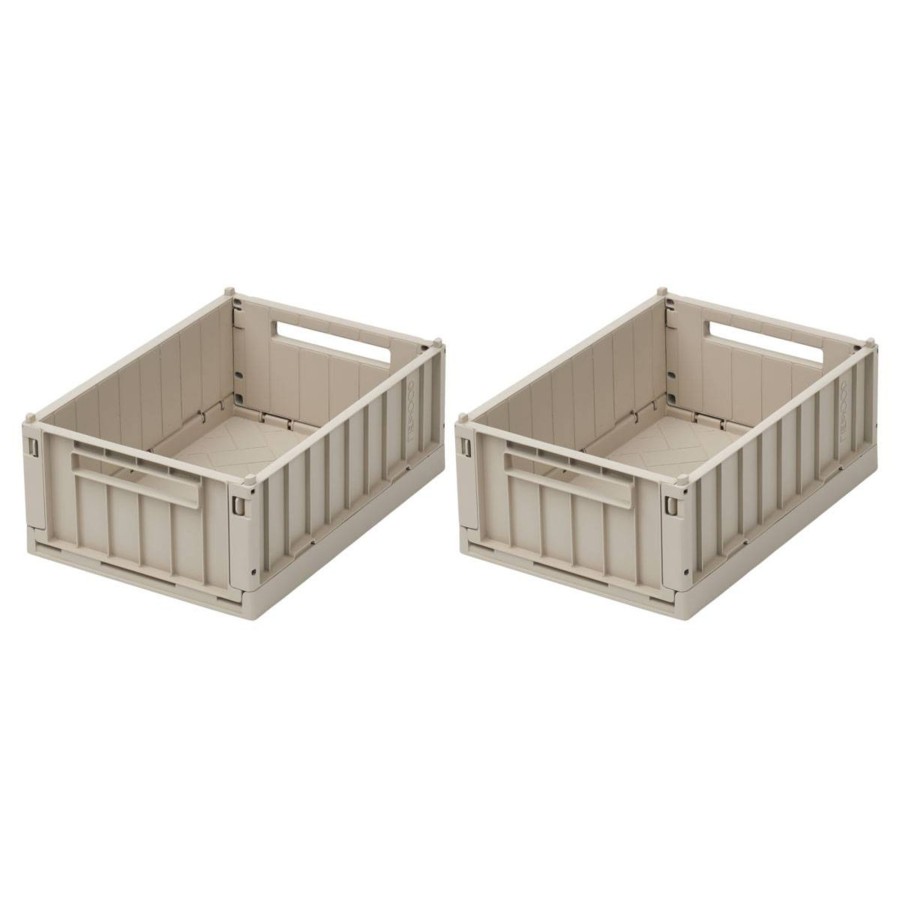 Barnerom Liewood | Liewood Weston Oppbevaringskasse 2-Pack S, Sandy