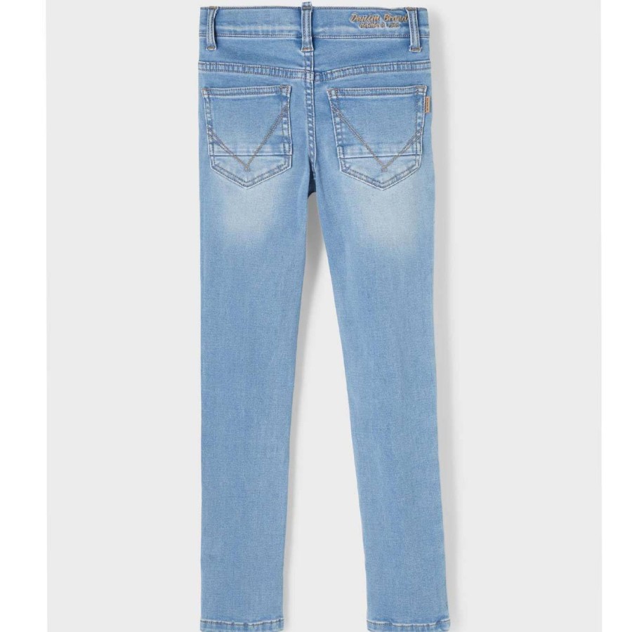 Barneklaer Name It | Name It Theo 1507 X-Slim Jeans Til Barn, Light Blue