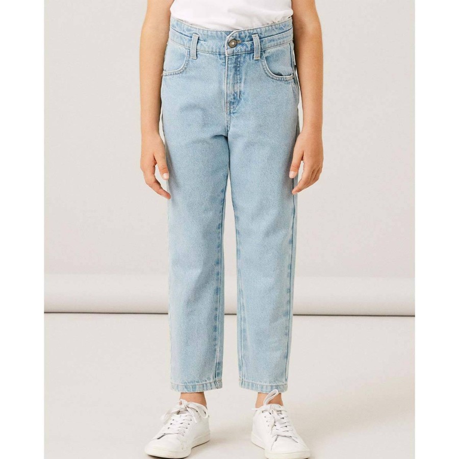 Barneklaer Name It | Name It Bella 1092 Mom Jeans Til Barn, Light Blue