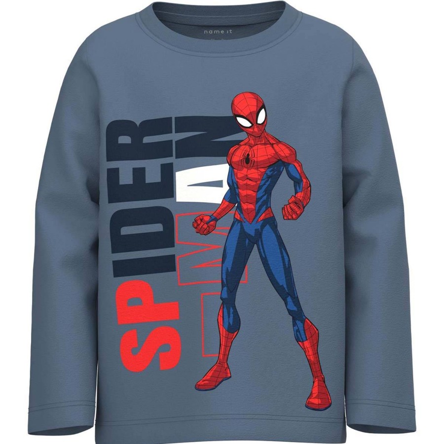 Barneklaer Name It | Name It Jany Spiderman Genser Til Barn, Bluefin