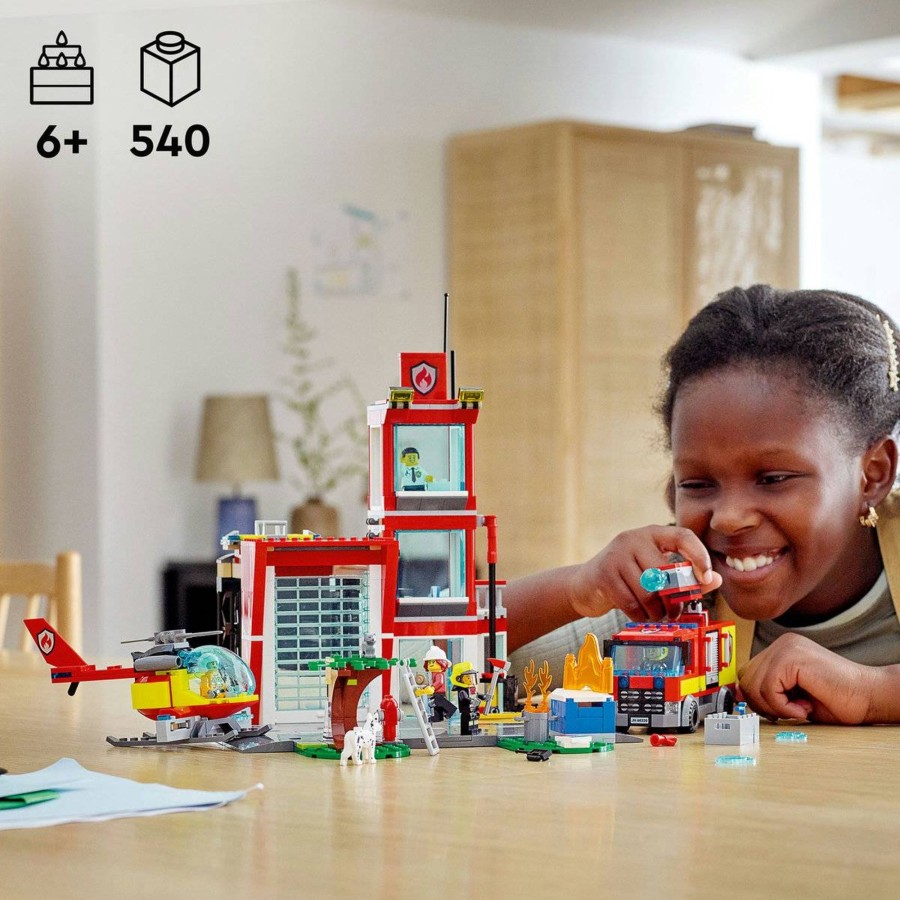 Leker LEGO | Lego City Brannstasjon 6 Ar+