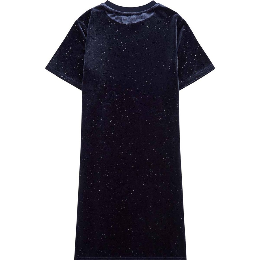 Barneklaer Juicy Couture | Juicy Couture Glitter Kjole I Velour, Night Sky