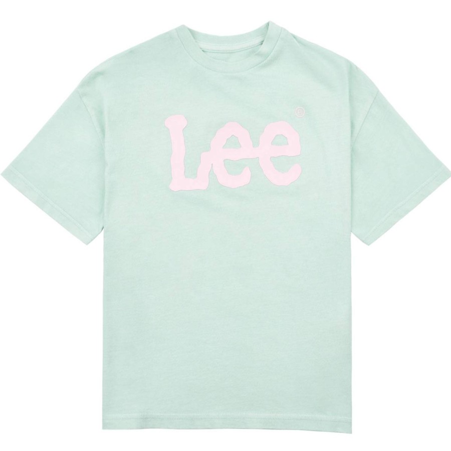 Barneklaer Lee | Lee Overdye Oversize T-Skjorte Til Barn, Blue Haze