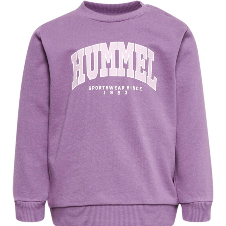 Barneklaer Hummel | Hummel Fast Lime Genser Til Smabarn, Argyle Purple