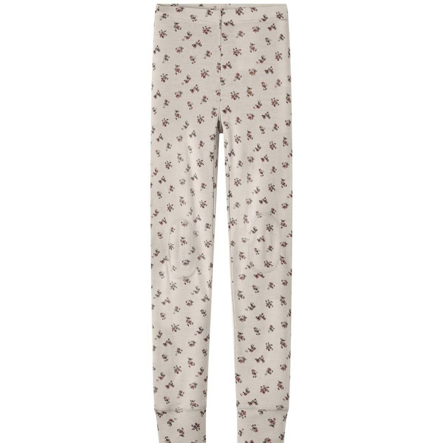 Barneklaer Name It | Name It Wang Rib Leggings I Ull Til Barn, Moonbeam Aop