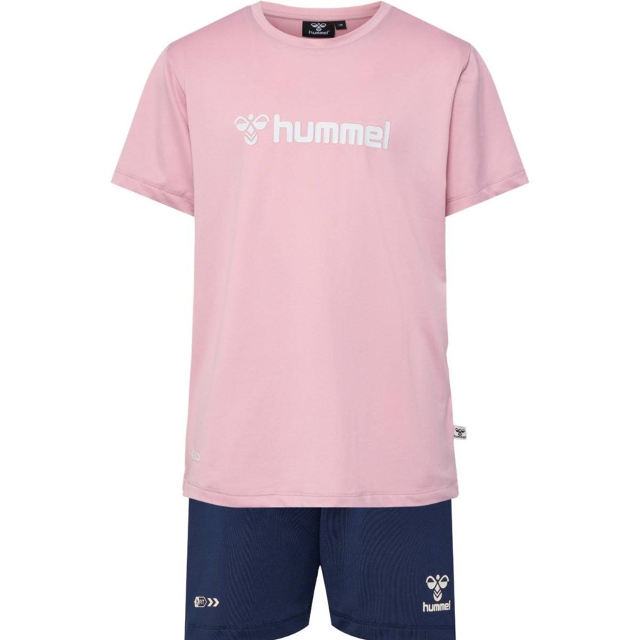 Barneklaer Hummel | Hummel Plag Shorts Sett Til Barn, Zephyr