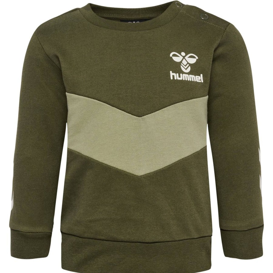 Barneklaer Hummel | Hummel Neel Sweatshirt Til Smabarn, Olive Night