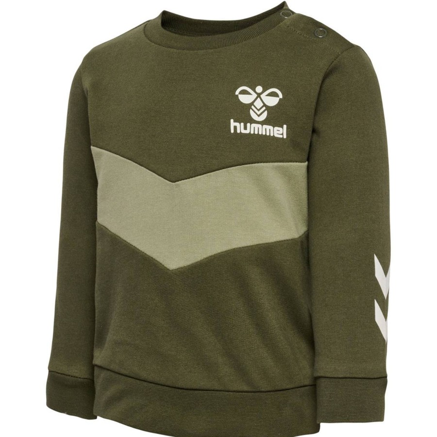 Barneklaer Hummel | Hummel Neel Sweatshirt Til Smabarn, Olive Night