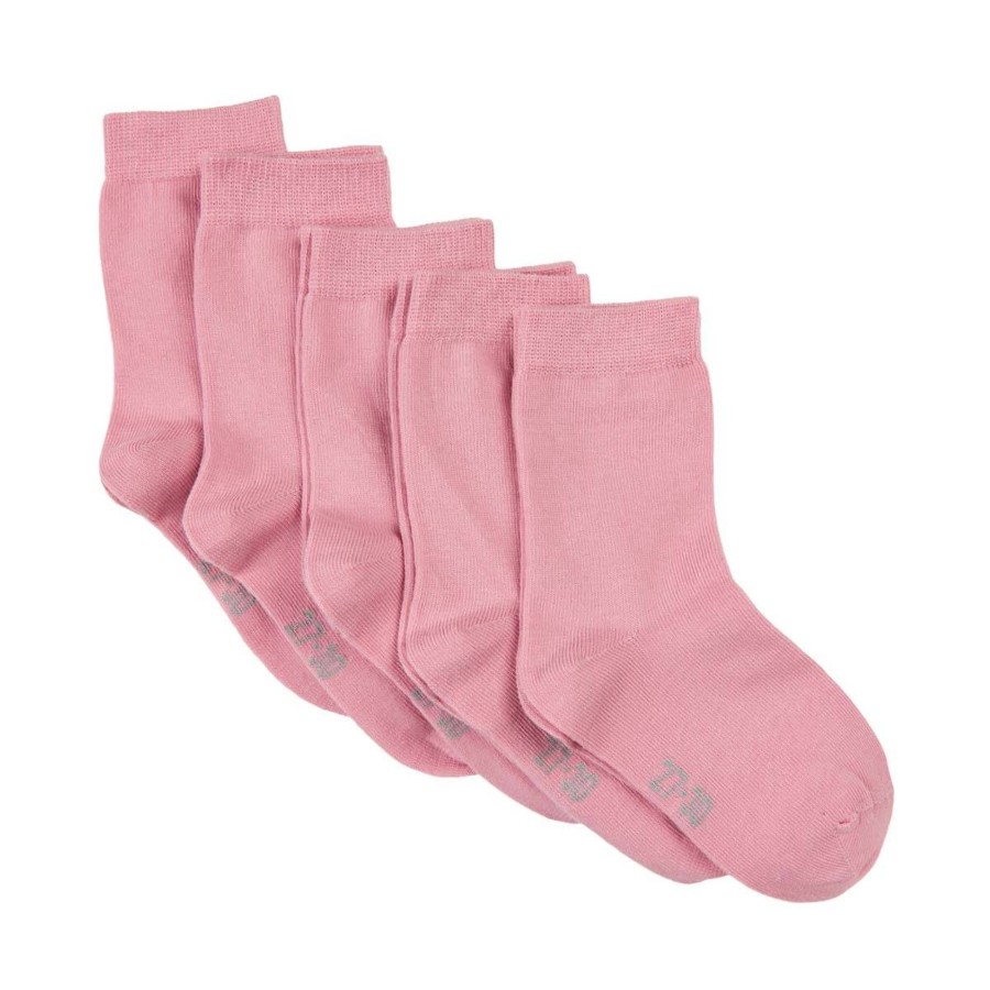 Barneklaer MinyMo | Minymo 5-Pack Sokker Til Barn, Rose