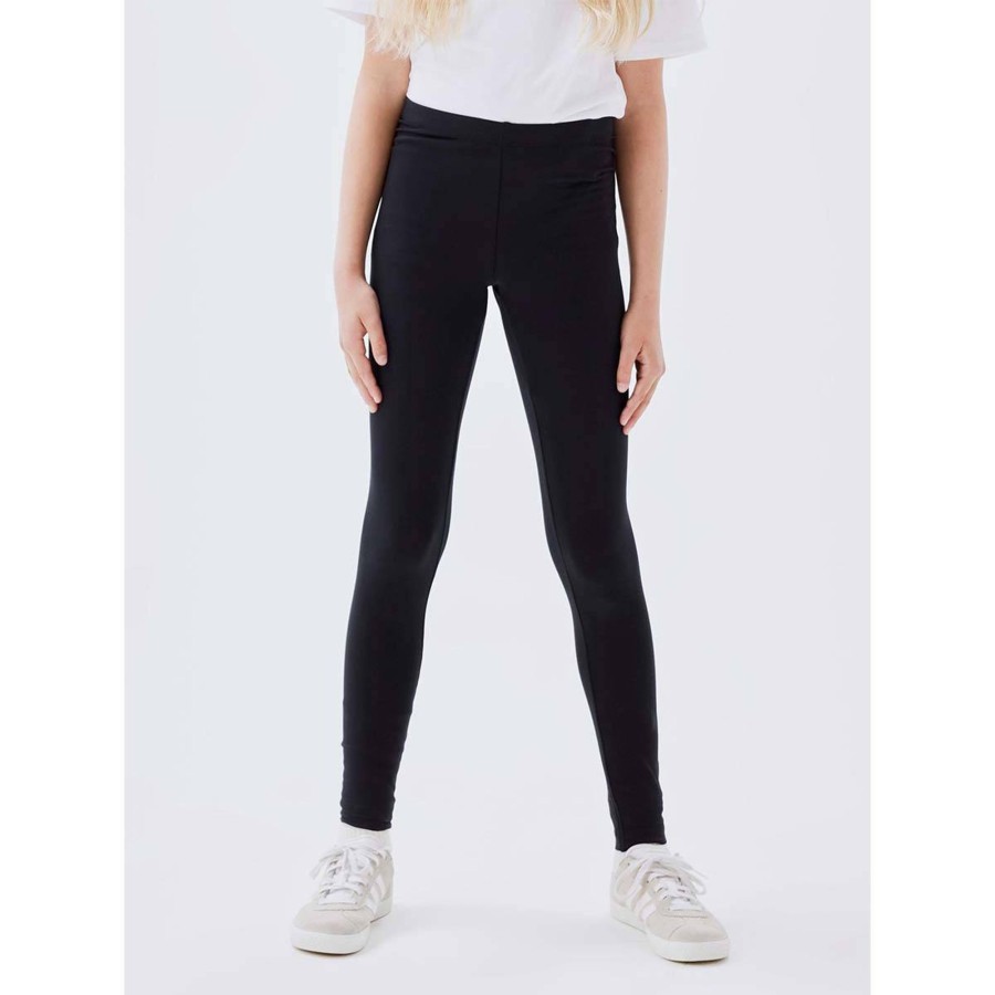 Barneklaer Name It | Name It Vivian Tights Til Barn Og Ungdom, Black