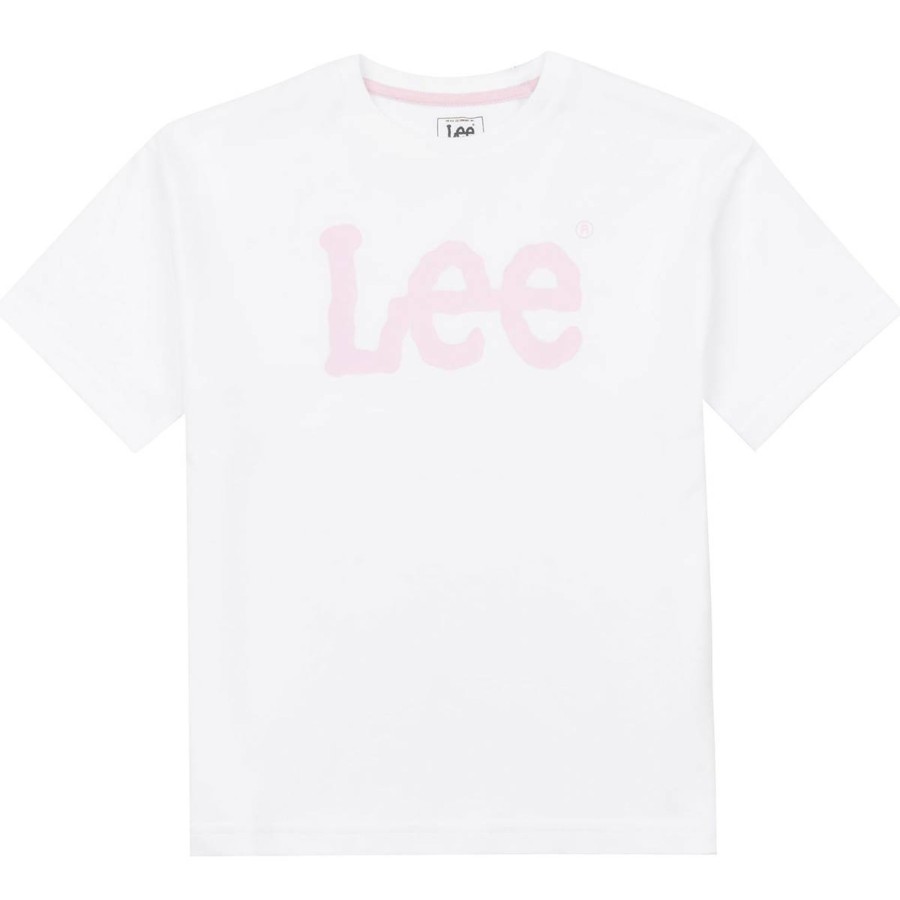 Barneklaer Lee | Lee Wobbly Graphic Boxy T-Skjorte Til Barn, White