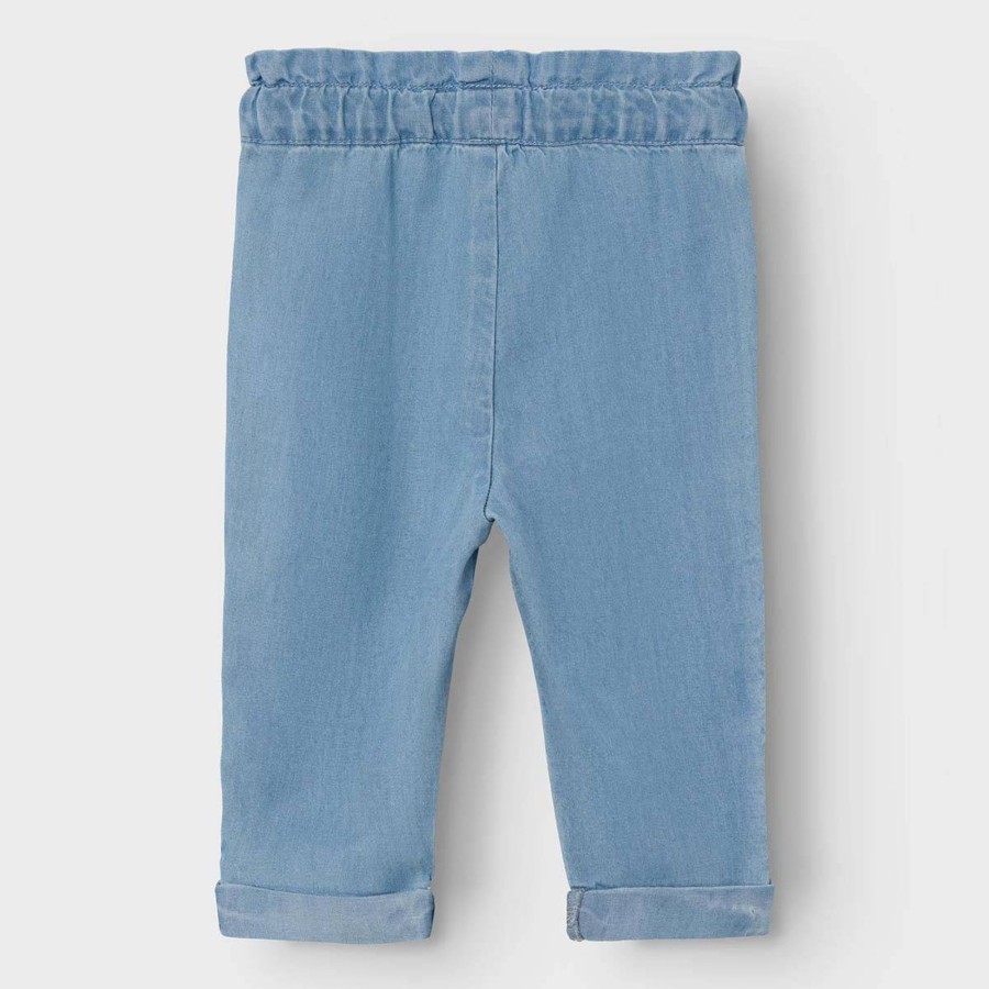 Barneklaer Name It | Name It Bella 4556 Baggy Jeans Til Baby, Light Blue Denim