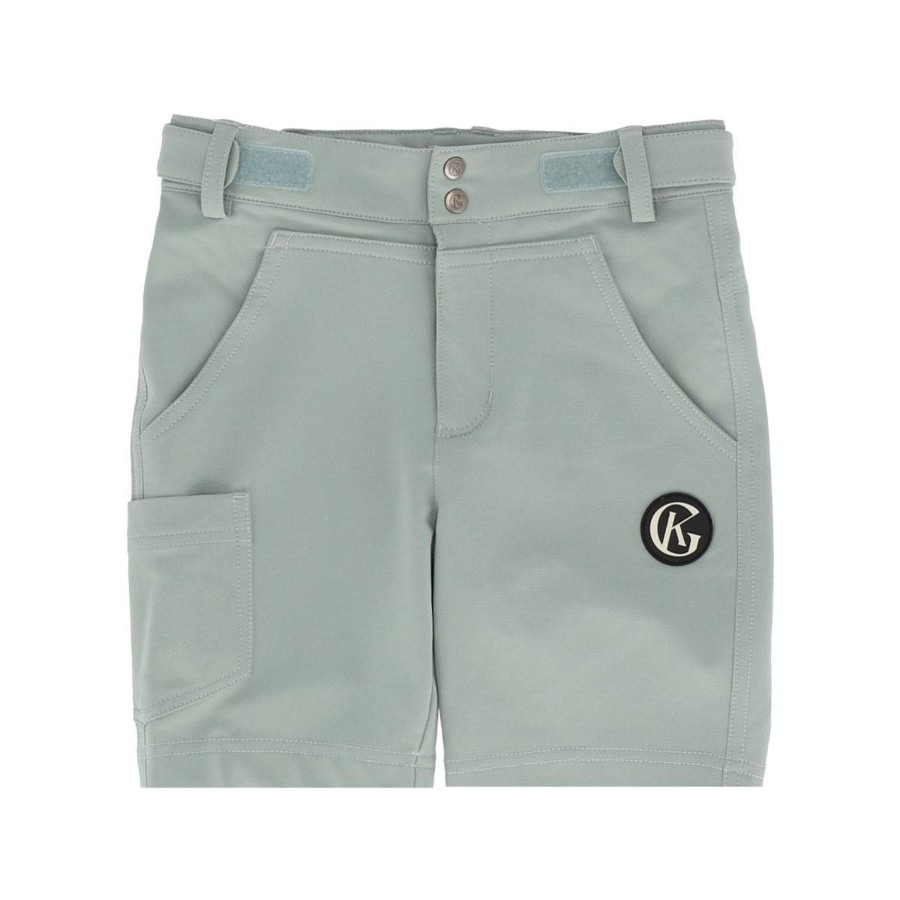 Barneklaer Gullkorn | Gullkorn Design Clover Lett Softshellshorts, Dus Gronn