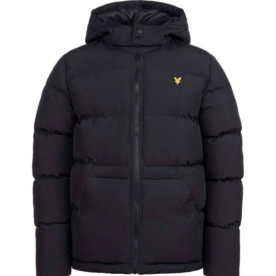 Yttertoy Og Sko Lyle & Scott | Lyle & Scott Patch Pocket Pufferjakke, Black