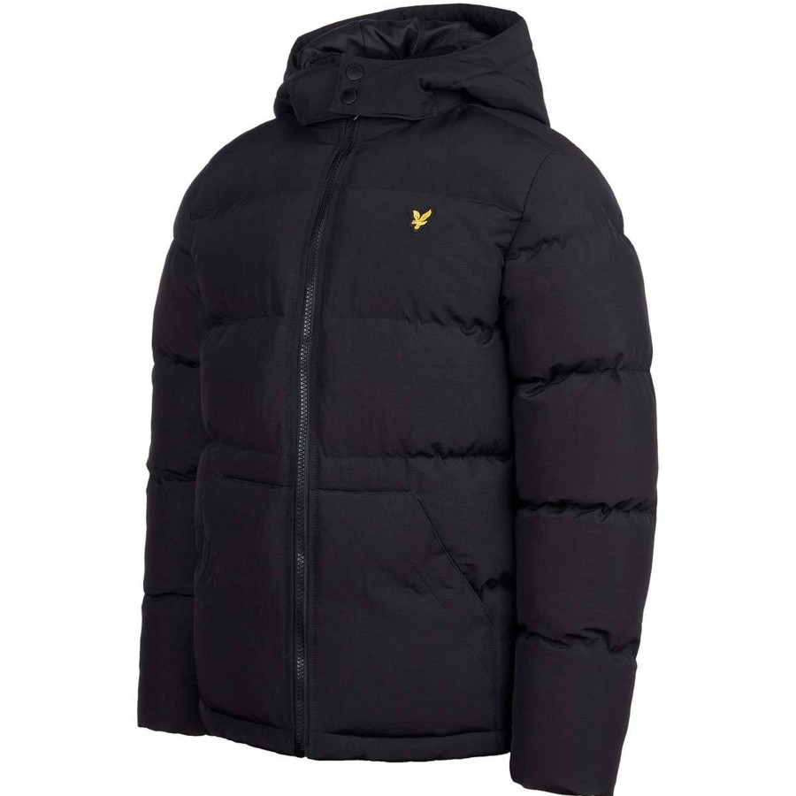 Yttertoy Og Sko Lyle & Scott | Lyle & Scott Patch Pocket Pufferjakke, Black