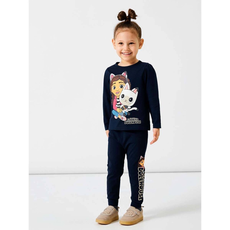 Barneklaer Name It | Name It Nerina Gabby'S Pyjamas Til Smabarn, Dark Sapphire