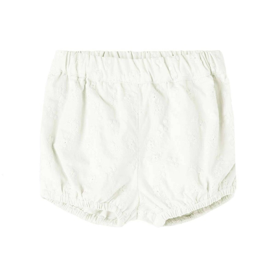 Barneklaer Name It | Name It Deliner Shorts Til Baby, Bright White