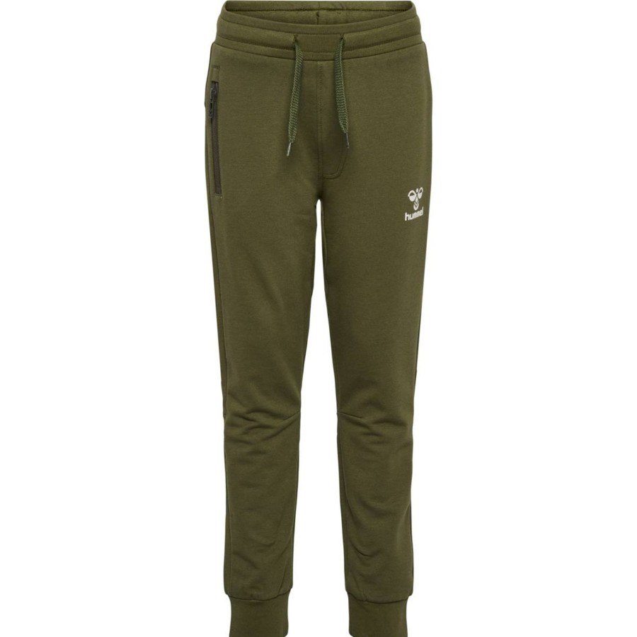 Barneklaer Hummel | Hummel On Joggebukse Til Barn, Olive Night