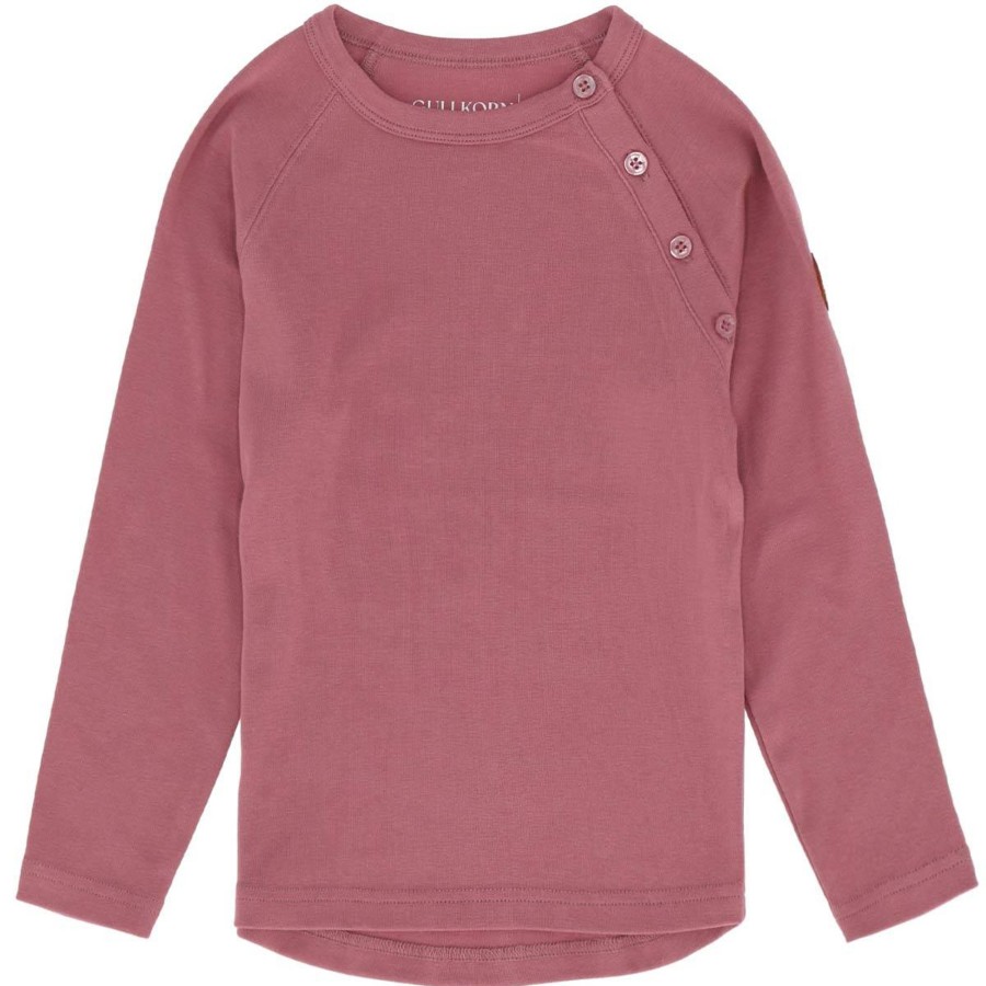 Barneklaer Gullkorn | Gullkorn Villvette Longsleeve Barn Og Baby, Gammelrosa