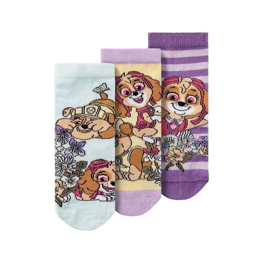 Barneklaer Name It | Name It Merina Paw Patrol 3-Pack Sokker, Orchid Bloom