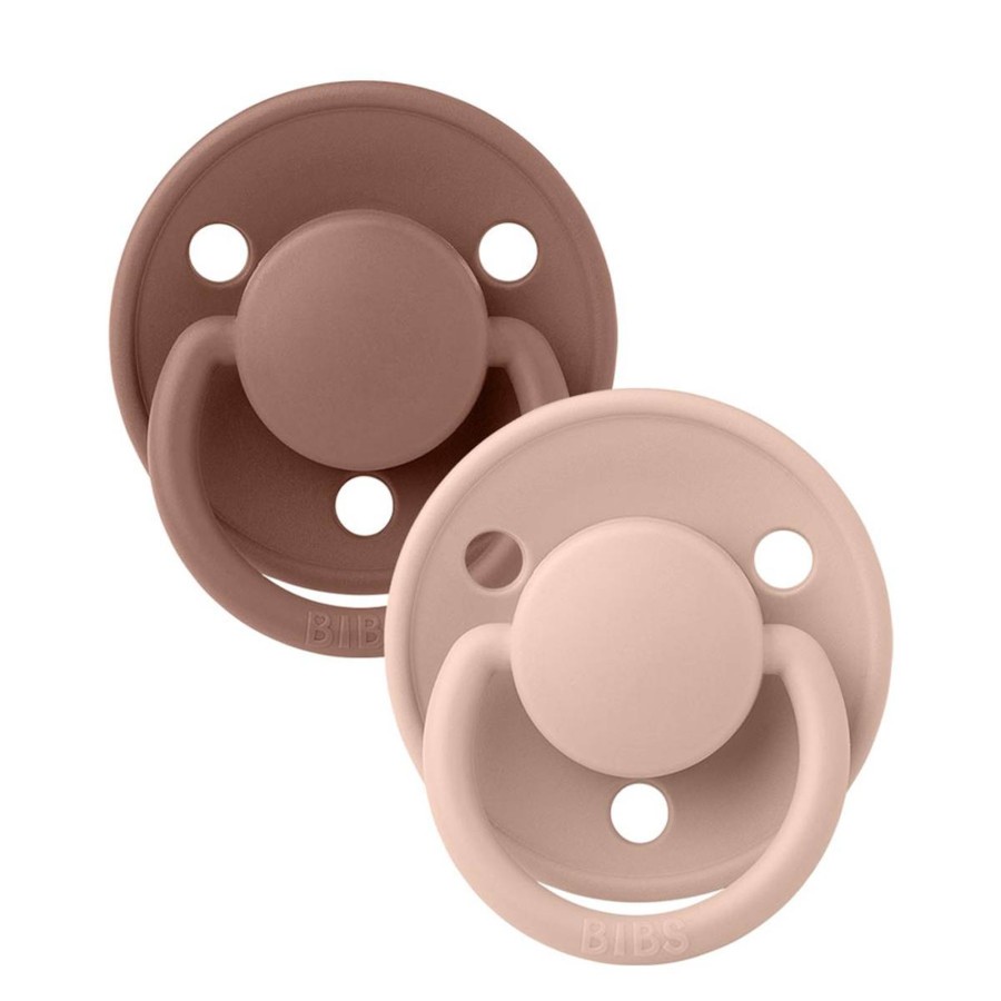 Accessories Bibs | Bibs 2 Pack De Lux Latex Smokker, Woodchuck/Blush