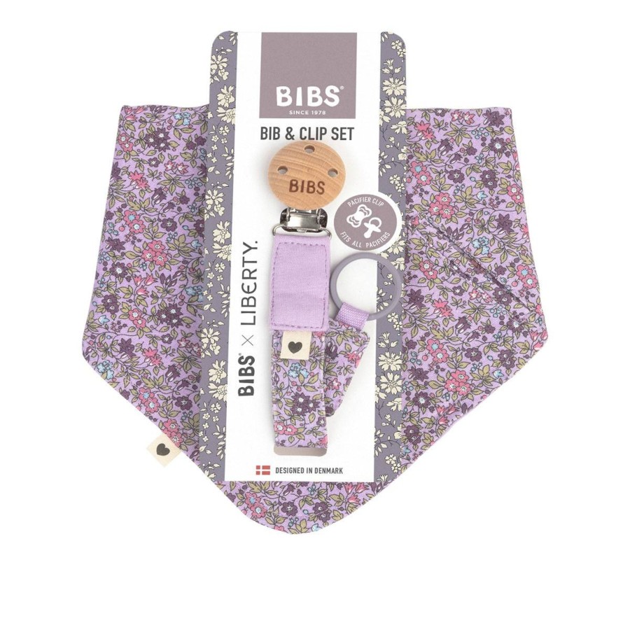 Barneklaer Bibs | Bibs Liberty Smekke Og Smokkesnor, Chamomile Lawn