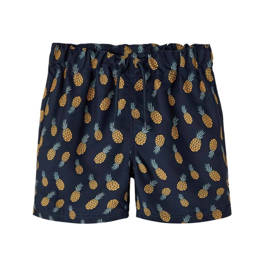 Barneklaer Name It | Name It Zaddi Badeshorts Til Barn Og Ungdom, Dark Sapphire