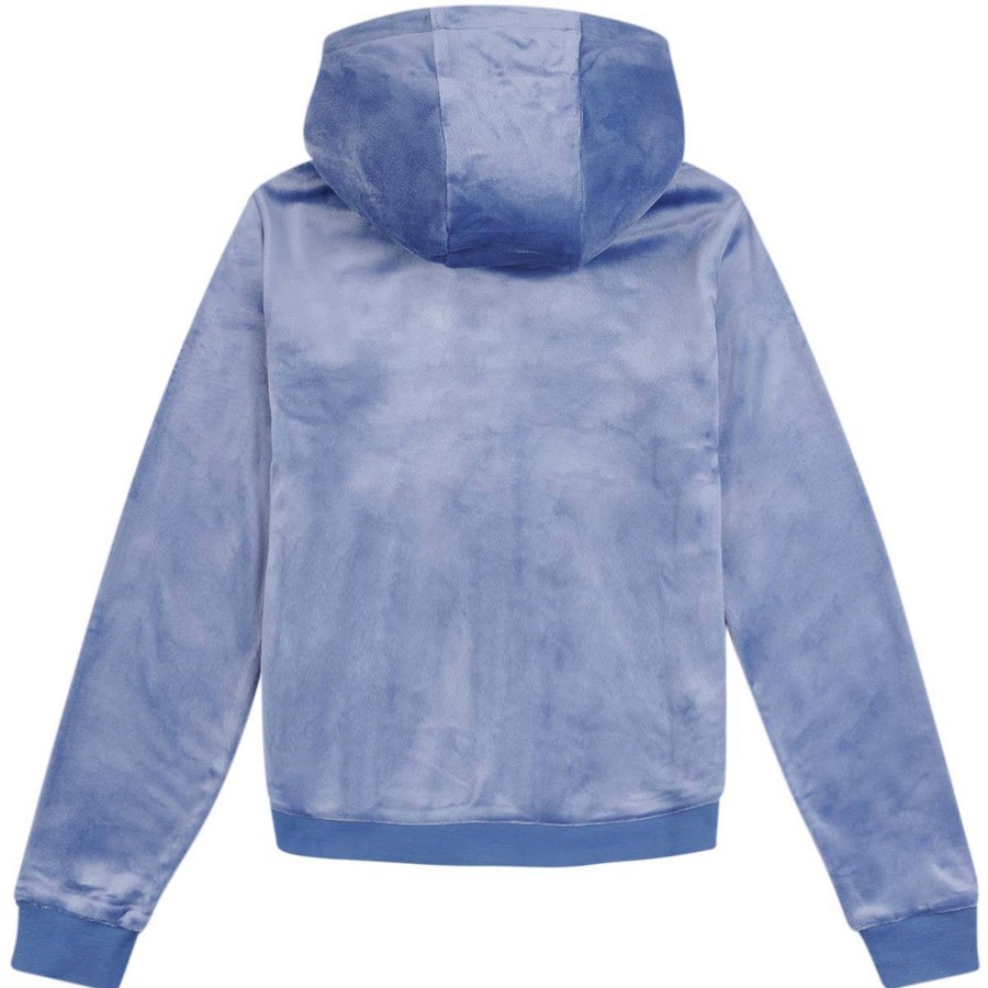 Barneklaer Juicy Couture | Juicy Couture Velour Hettejakke Til Barn, Grey Blue