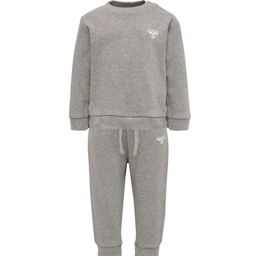 Barneklaer Hummel | Hummel Santo Joggedress Sett Til Barn, Grey Melange