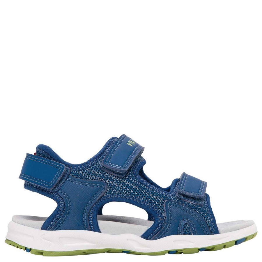 Yttertoy Og Sko Viking | Viking Anchor Sandaler Til Barn, Blue/Moss