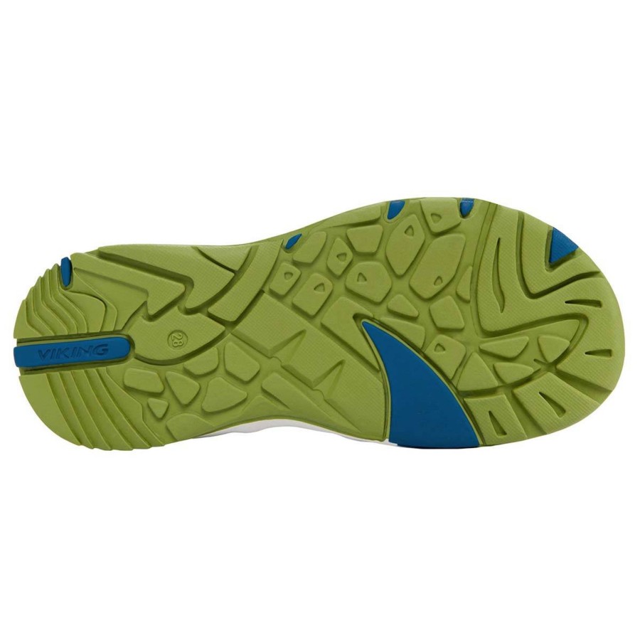 Yttertoy Og Sko Viking | Viking Anchor Sandaler Til Barn, Blue/Moss