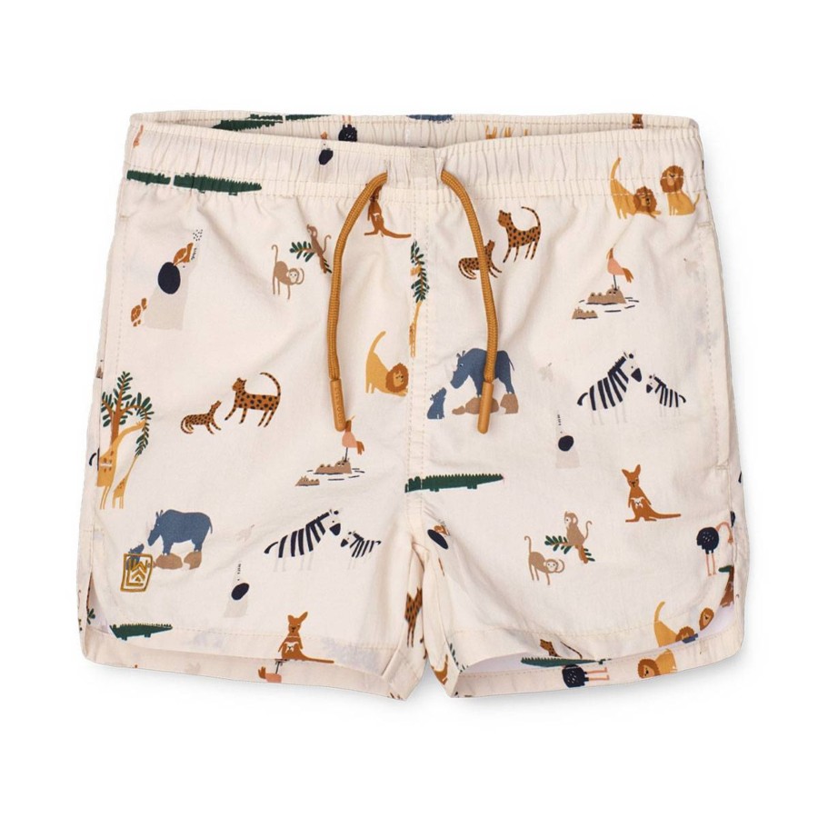 Barneklaer Liewood | Liewood Aiden All Together Badeshorts Til Barn, Sandy