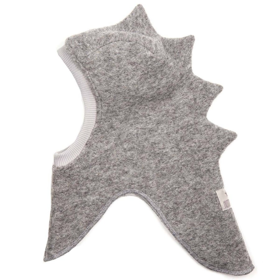 Yttertoy Og Sko Huttelihut | Huttelihut Dino Balaclava Vinterlue Til Barn, Light Grey